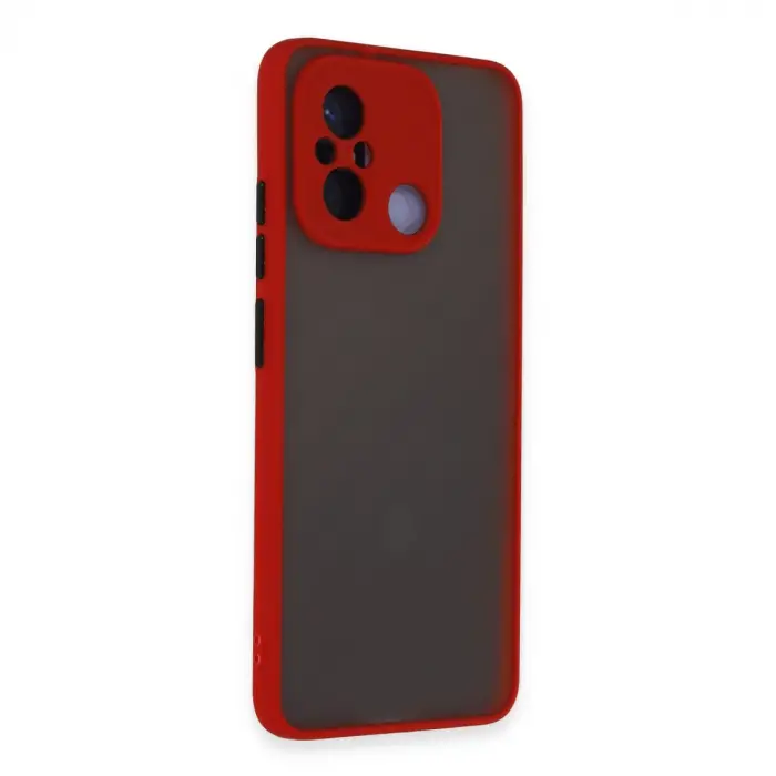 Xiaomi Redmi 12c Kılıf Montreal Silikon Kapak - Kırmızı