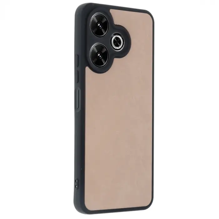 Xiaomi Redmi 13 4g Kılıf Aras Deri Kapak - Pudra