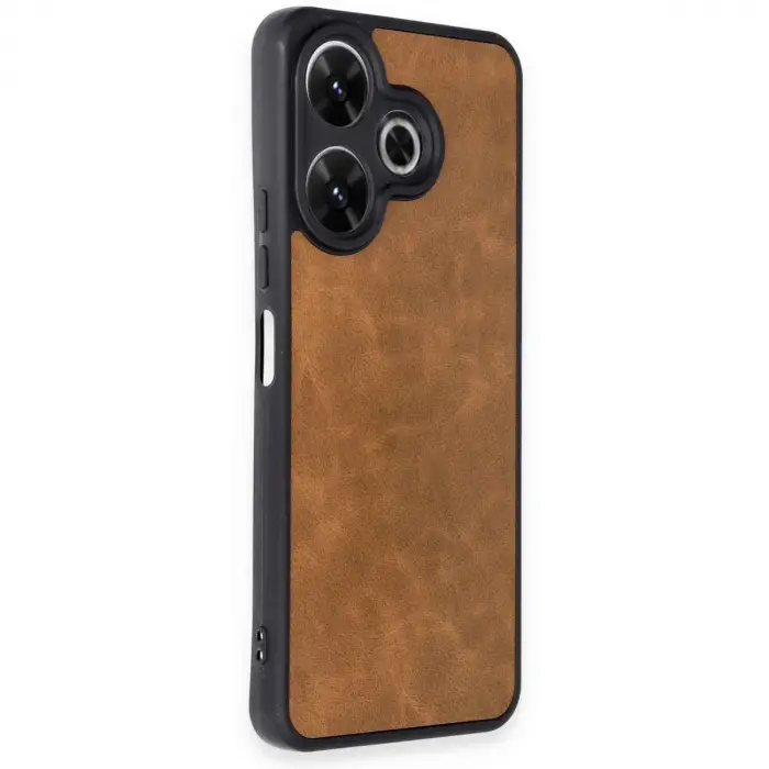 Xiaomi Redmi 13 4g Kılıf Aras Deri Kapak - Taba