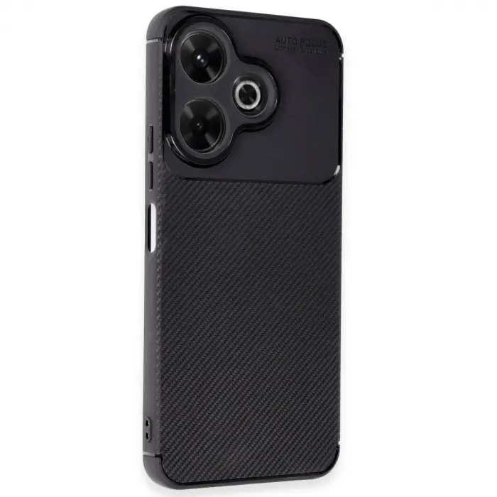 Xiaomi Redmi 13 4g Kılıf Auto Focus Karbon Kapak - Siyah