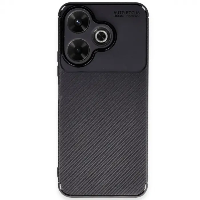 Xiaomi Redmi 13 4g Kılıf Auto Focus Karbon Kapak - Siyah
