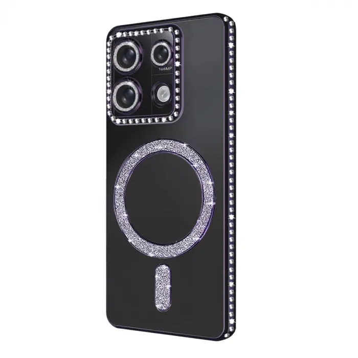 Xiaomi Redmi 13c Joke Simli Magneticsafe Kılıf - Derin Mor