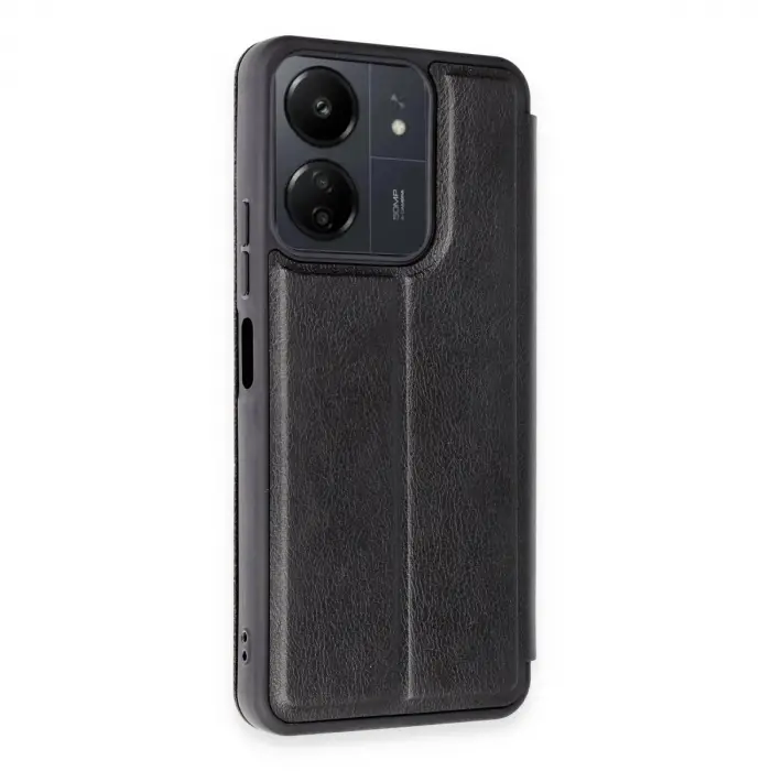 Xiaomi Redmi 13c Kılıf Flip Cover - Siyah