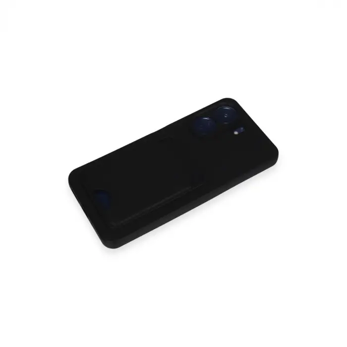 Xiaomi Redmi 13c Kılıf Kelvin Kartvizitli Silikon - Siyah