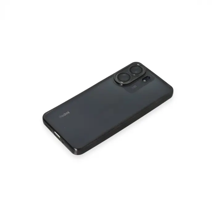 Xiaomi Redmi 13c Kılıf Razer Lensli Silikon - Siyah