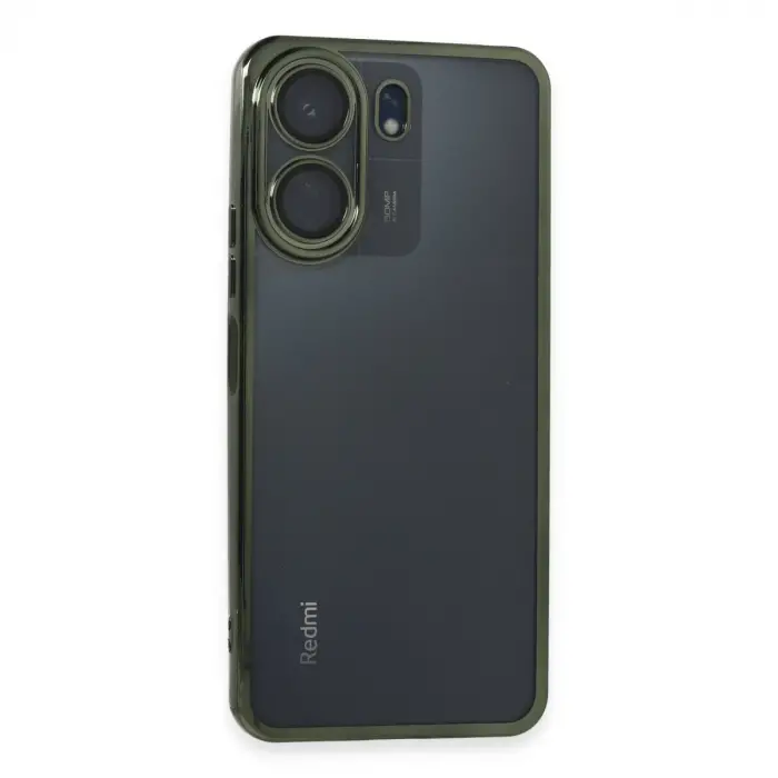 Xiaomi Redmi 13c Kılıf Razer Lensli Silikon - Yeşil