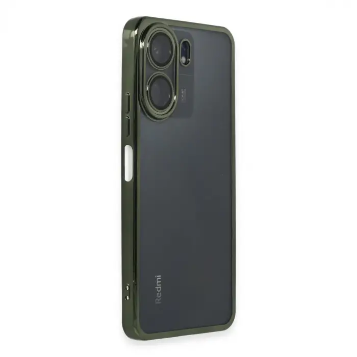 Xiaomi Redmi 13c Kılıf Razer Lensli Silikon - Yeşil