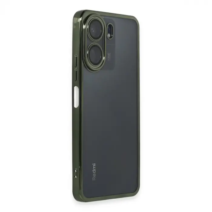 Xiaomi Redmi 13c Kılıf Razer Lensli Silikon - Yeşil