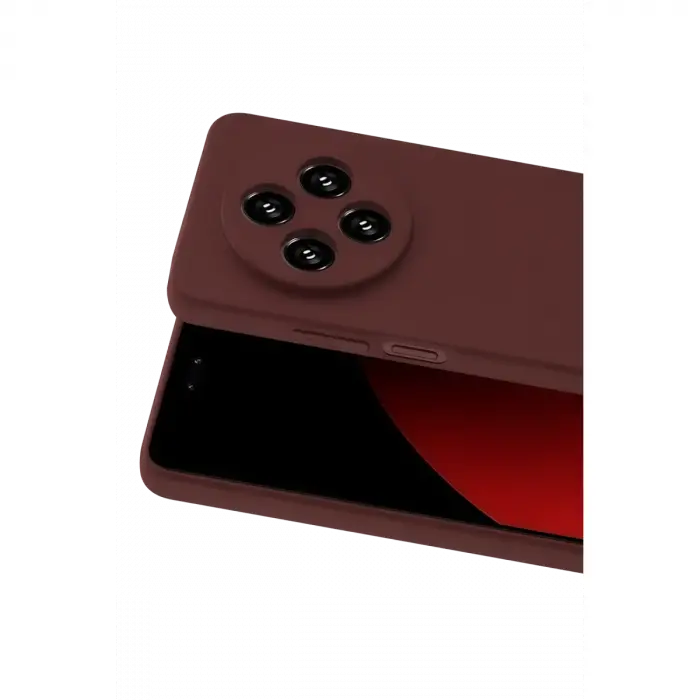 Xiaomi Redmi 14c Kılıf First Silikon - Bordo