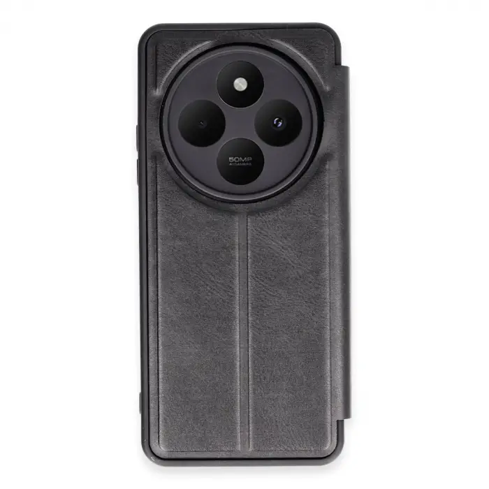Xiaomi Redmi 14c Kılıf Flip Cover - Siyah