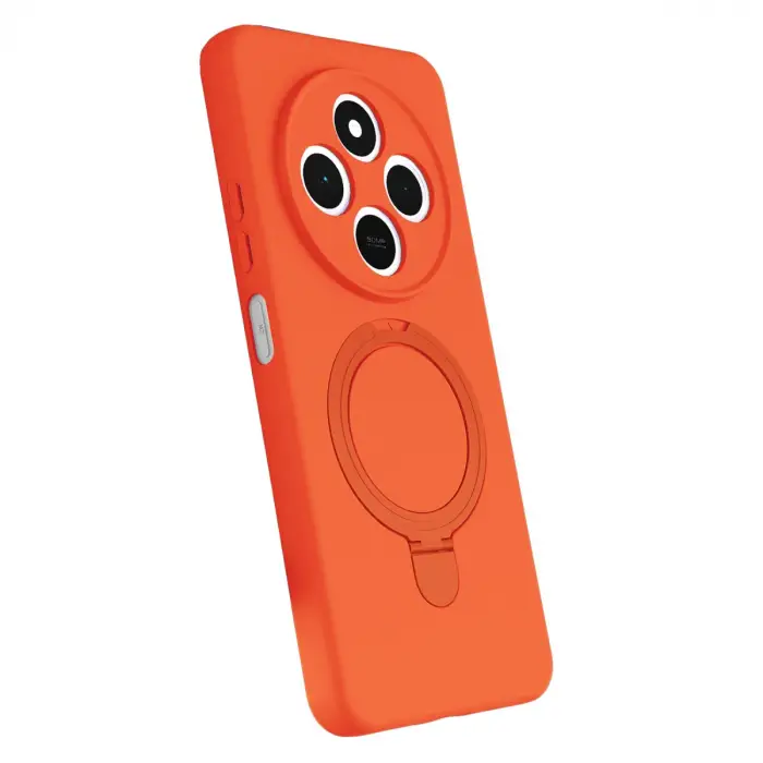 Xiaomi Redmi 14c Regal Magsafe Standlı Kapak - Turuncu