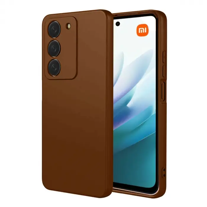 Xiaomi Redmi 15 4g First Silikon - Kahverengi