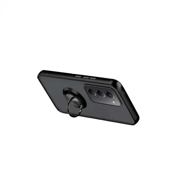 Xiaomi Redmi 15 4g Montreal Yüzüklü Silikon Kapak - Siyah