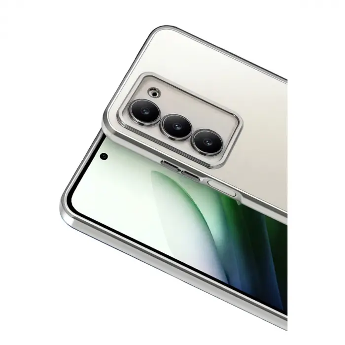 Xiaomi Redmi 15 4g Razer Lensli Silikon - Gümüş