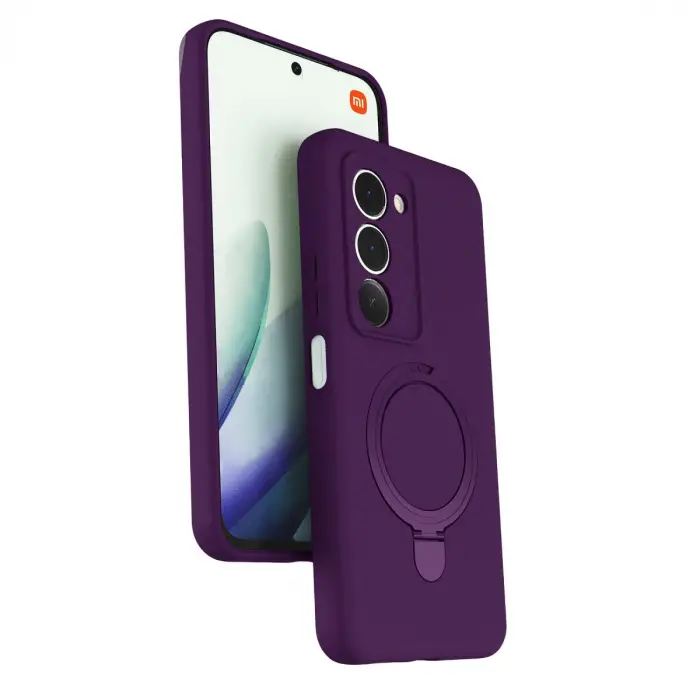 Xiaomi Redmi 15 4g Regal Magsafe Standlı Kapak - Derin Mor