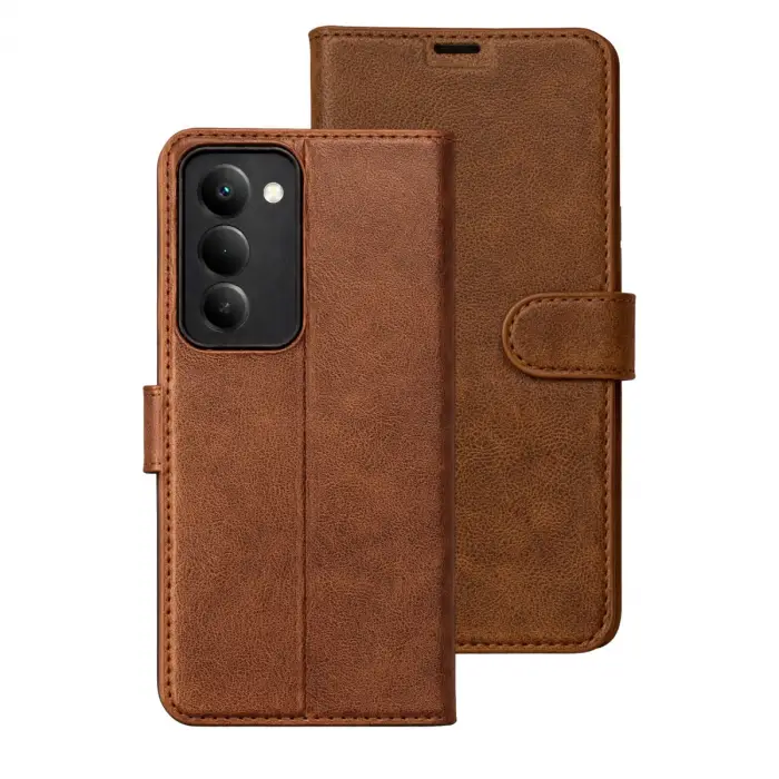 Xiaomi Redmi 15 5g Trend S Plus Kapaklı Kılıf - Taba