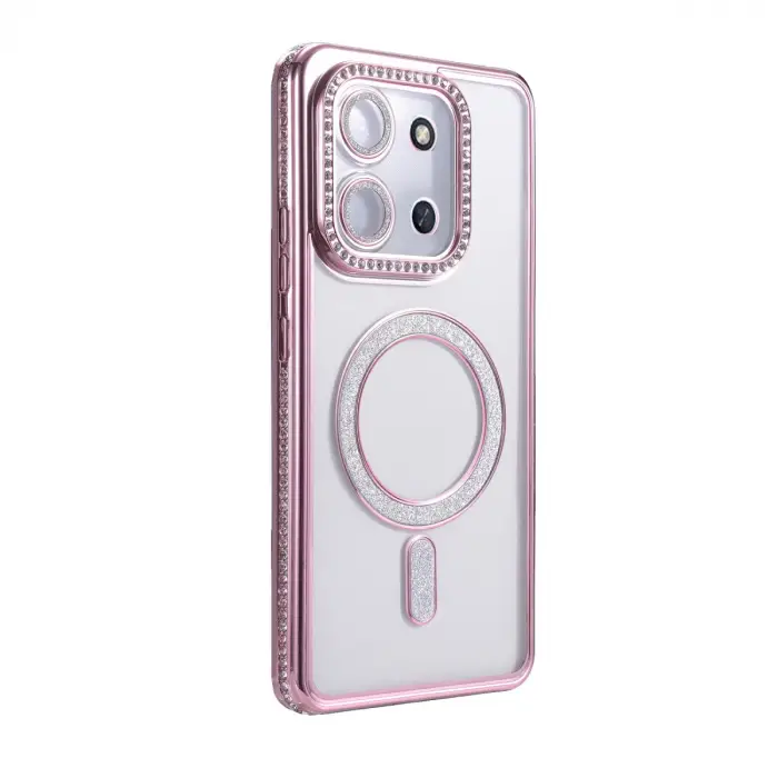 Xiaomi Redmi 15c 4g Joke Simli Magneticsafe Kılıf - Pembe