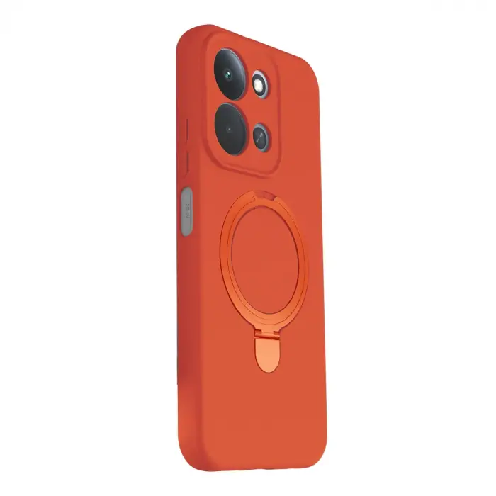 Xiaomi Redmi 15c 4g Regal Magsafe Standlı Kapak - Turuncu