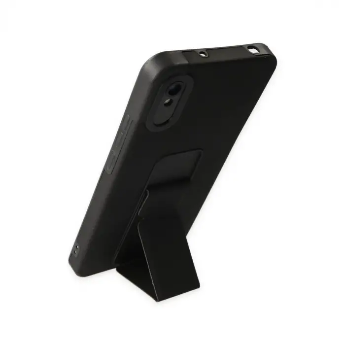 Xiaomi Redmi 9a Kılıf Mega Standlı Silikon - Siyah