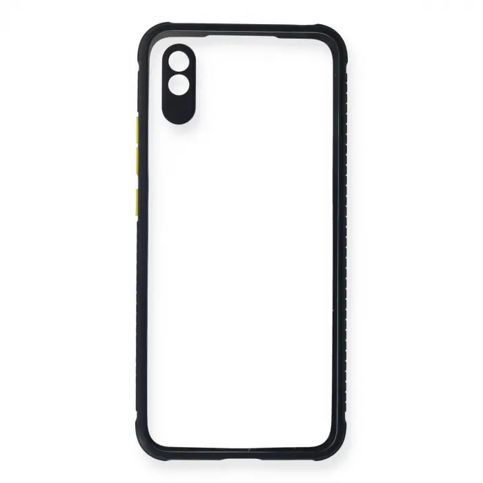 Xiaomi Redmi 9a Kılıf Miami Şeffaf Silikon - Lacivert