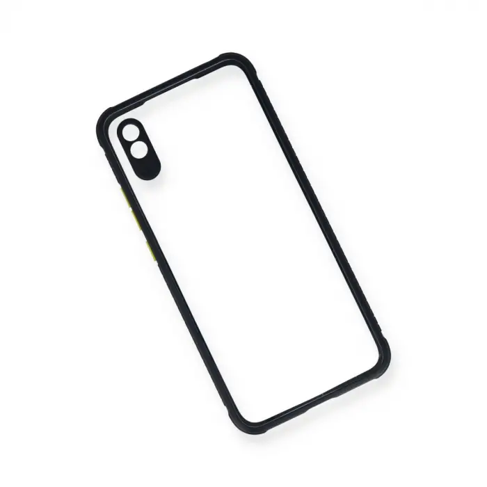 Xiaomi Redmi 9a Kılıf Miami Şeffaf Silikon - Lacivert