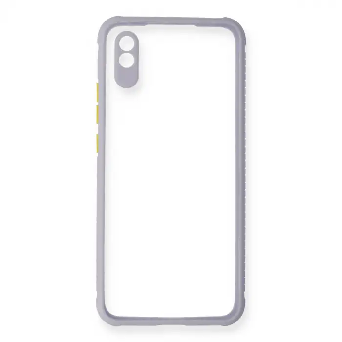 Xiaomi Redmi 9a Kılıf Miami Şeffaf Silikon - Lila