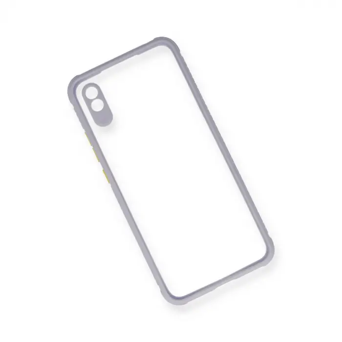 Xiaomi Redmi 9a Kılıf Miami Şeffaf Silikon - Lila