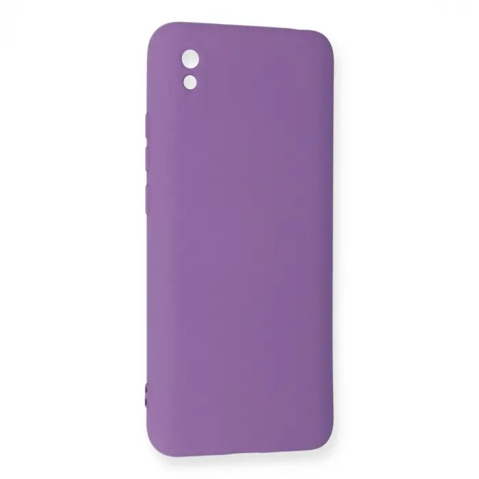 Xiaomi Redmi 9a Kılıf Nano İçi Kadife Silikon - Mor