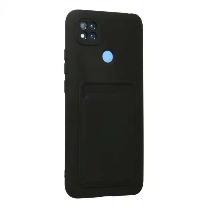 Xiaomi Redmi 9c Kılıf Kelvin Kartvizitli Silikon - Siyah