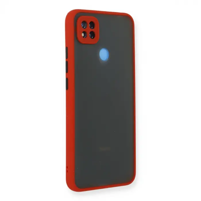 Xiaomi Redmi 9c Kılıf Montreal Silikon Kapak - Kırmızı