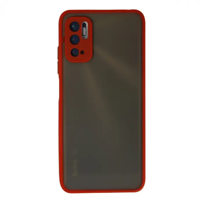 Xiaomi Redmi Note 10 5g Kılıf Montreal Silikon Kapak - Kırmızı