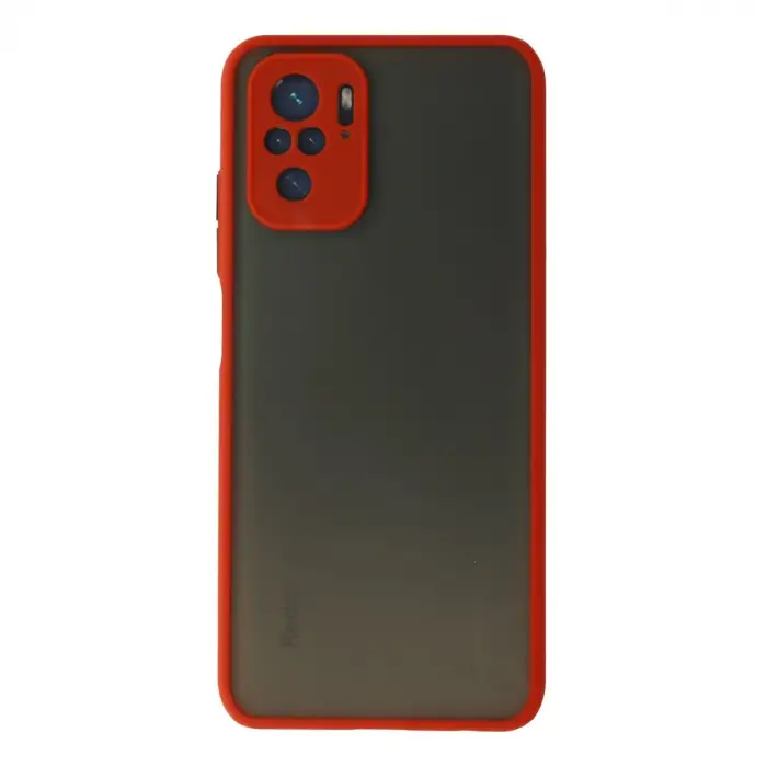 Xiaomi Redmi Note 10 Kılıf Montreal Silikon Kapak - Kırmızı