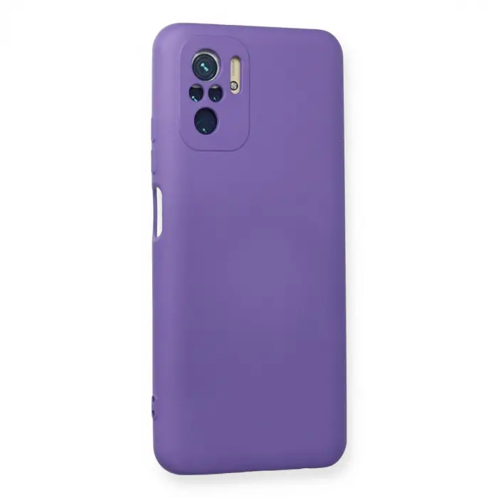 Xiaomi Redmi Note 10 Kılıf Nano İçi Kadife Silikon - Mor