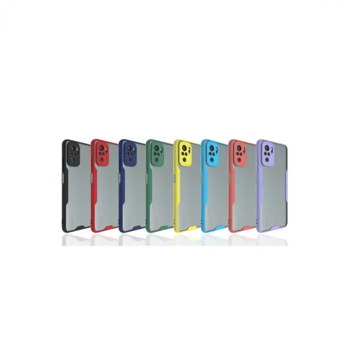 Xiaomi Redmi Note 10 Kılıf Platin Silikon - Kırmızı
