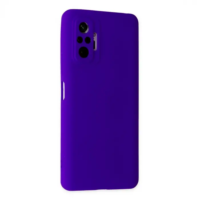 Xiaomi Redmi Note 10 Pro Kılıf Nano İçi Kadife Silikon - Mor