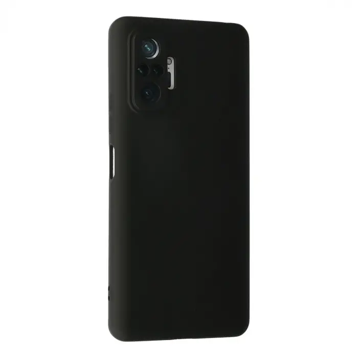 Xiaomi Redmi Note 10 Pro Kılıf Nano İçi Kadife Silikon - Siyah