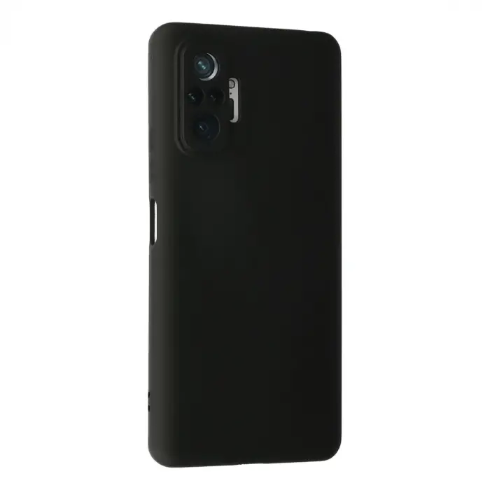 Xiaomi Redmi Note 10 Pro Kılıf Nano İçi Kadife Silikon - Siyah