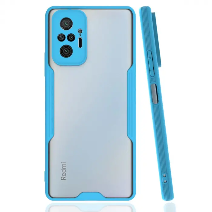 Xiaomi Redmi Note 10 Pro Kılıf Platin Silikon - Mavi