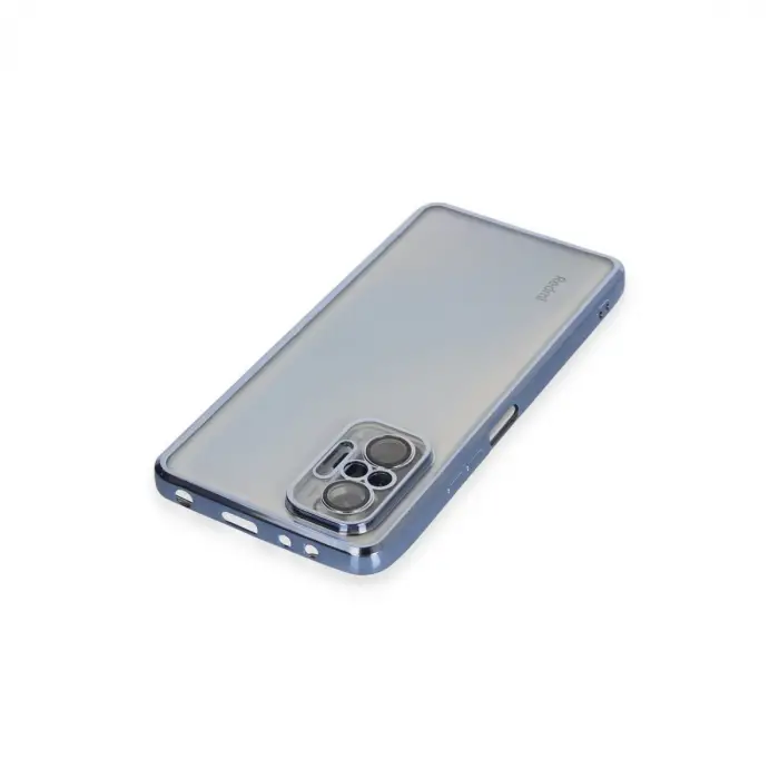 Xiaomi Redmi Note 10 Pro Kılıf Razer Lensli Silikon - Açık Mavi