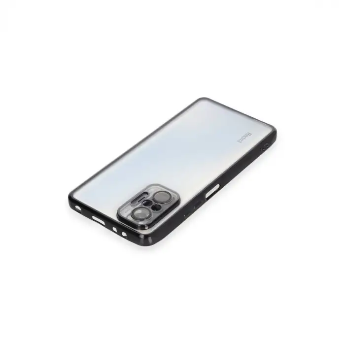 Xiaomi Redmi Note 10 Pro Kılıf Razer Lensli Silikon - Siyah