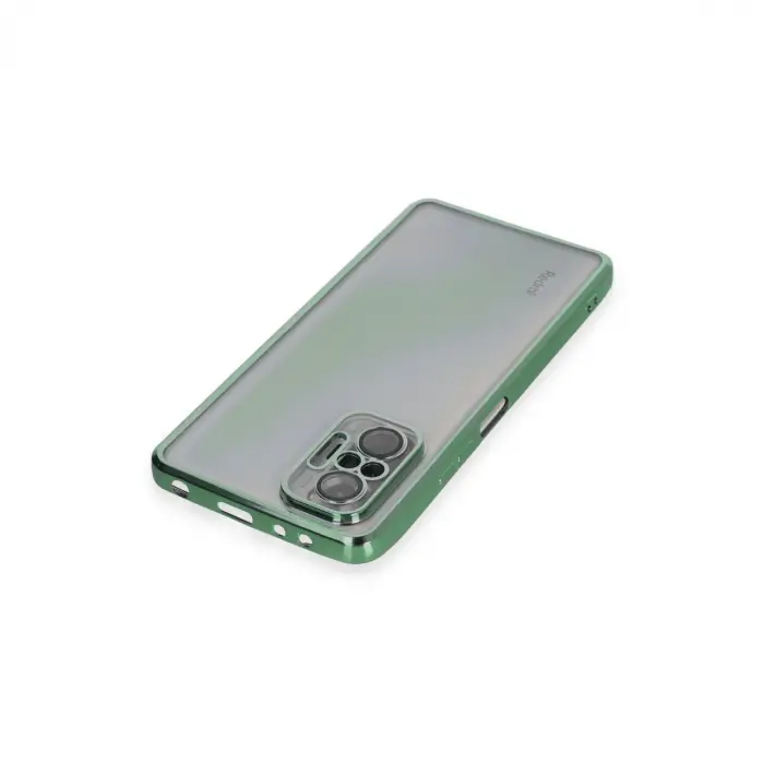 Xiaomi Redmi Note 10 Pro Kılıf Razer Lensli Silikon - Yeşil