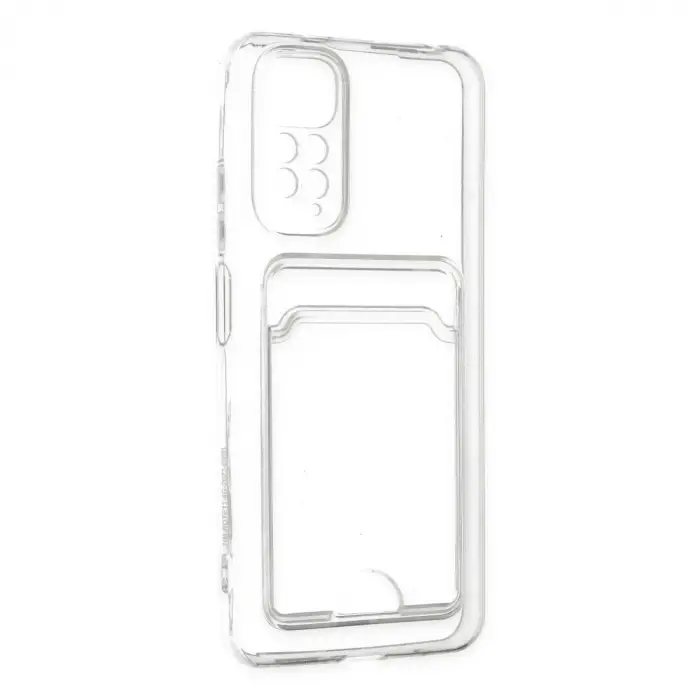 Xiaomi Redmi Note 11 Kılıf Kart Şeffaf Silikon - Şeffaf