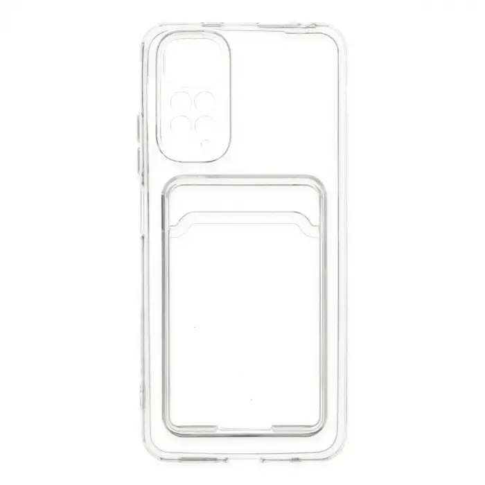 Xiaomi Redmi Note 11 Kılıf Kart Şeffaf Silikon - Şeffaf