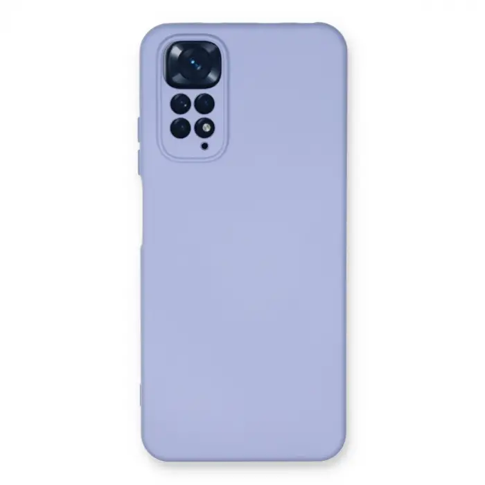 Xiaomi Redmi Note 11 Kılıf Nano İçi Kadife Silikon - Lila