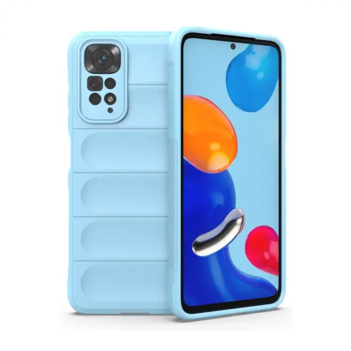 Xiaomi Redmi Note 11 Kılıf Optimum Silikon - Sky Blue