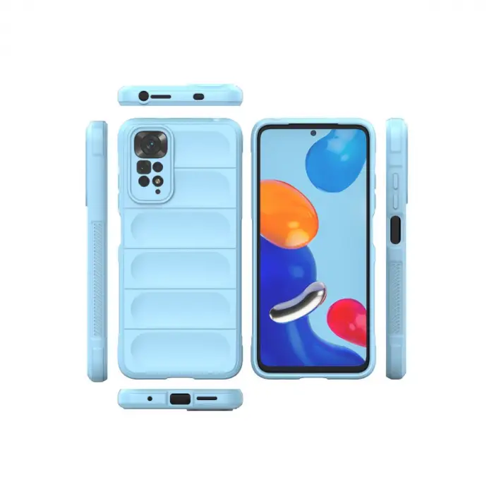 Xiaomi Redmi Note 11 Kılıf Optimum Silikon - Sky Blue