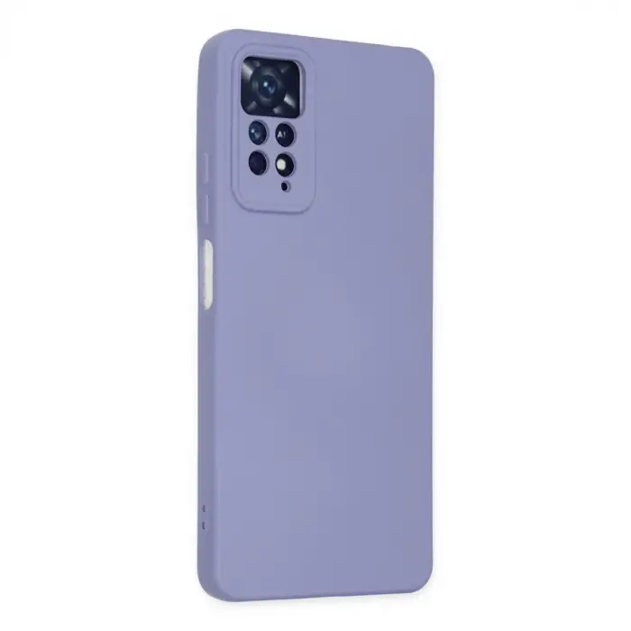 Xiaomi Redmi Note 11 Pro Kılıf Nano İçi Kadife Silikon - Lila