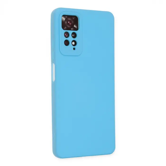 Xiaomi Redmi Note 11 Pro Kılıf Nano İçi Kadife Silikon - Mavi