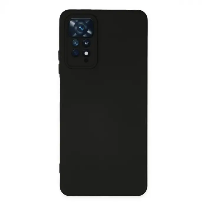 Xiaomi Redmi Note 11 Pro Kılıf Nano İçi Kadife Silikon - Siyah