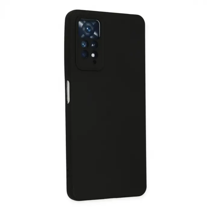 Xiaomi Redmi Note 11 Pro Kılıf Nano İçi Kadife Silikon - Siyah